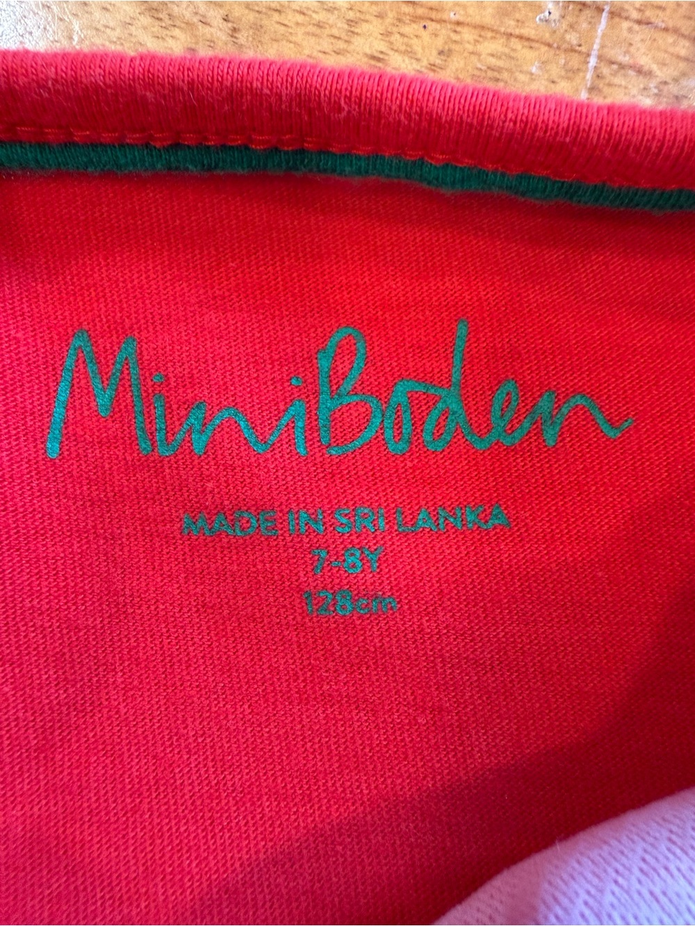 Mini Boden girls Christmas tree appliqué dress - Picture 6 of 7